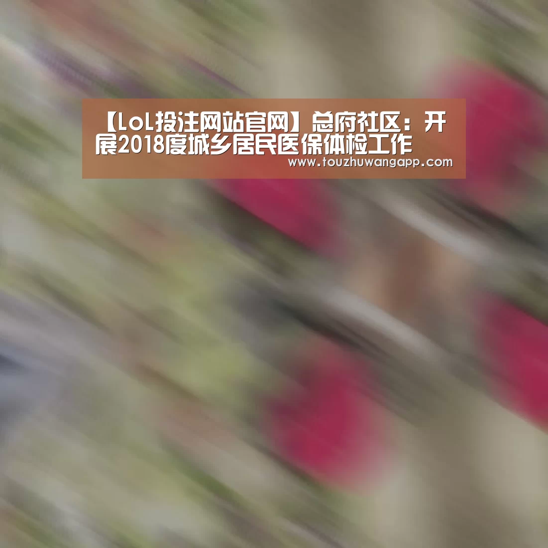 【LoL投注网站官网】总府社区:开展2018度城乡居民医保体检工作(图2) LoL投注网站 | 2026年最佳英雄联盟投注网站